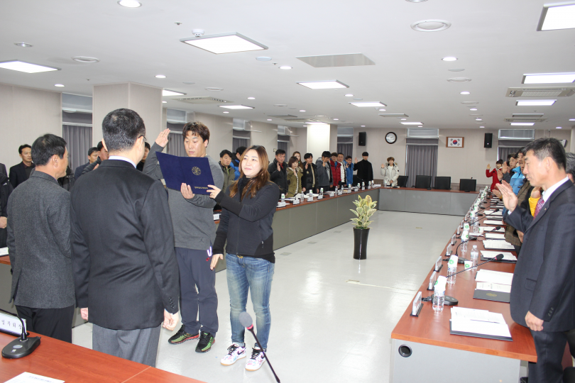 2017년도 체육지도자 운영 시달 회의 사진