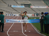 제92회 전국체전 남대 하프마라톤 1위 