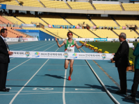 제93회 전국체전 육상 남자대학부 하프마라톤 결승선 