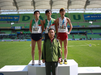 제93회 전국체전 육상 남자대학부 하프마라톤 시상식 및 상금수여 