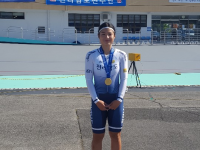 제99회 전국체육대회 자전거(황다현) 500m독주 금메달 